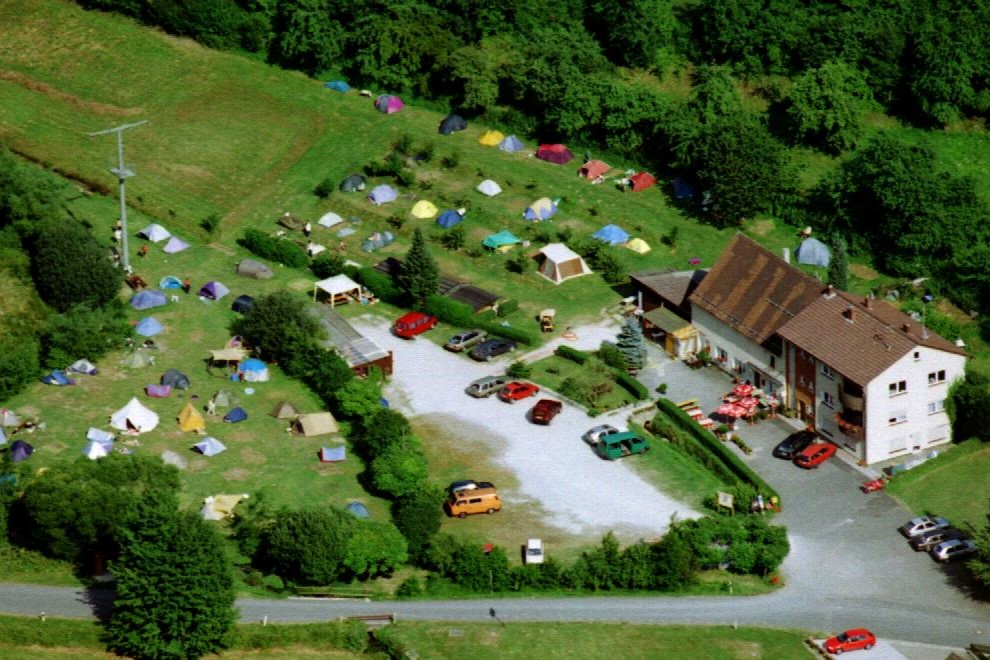 Luftbild Zeltplatz